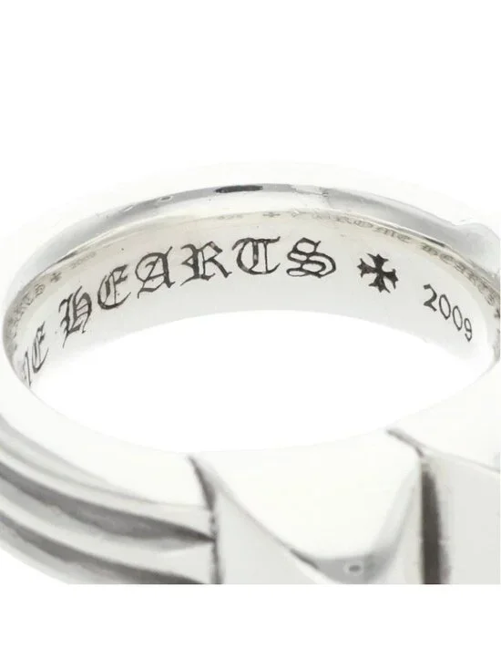 Chrome Hearts Waxd Pnk Waxed Punk Silver Ring - Picture 4 of 5